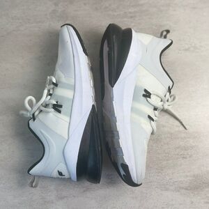 Fabetics Size 7 Palms Performance Lace Up Black White Athleisure Shoes Sneaker